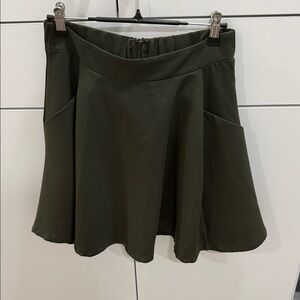 Forever 21 Dark Green Skater Skirt
